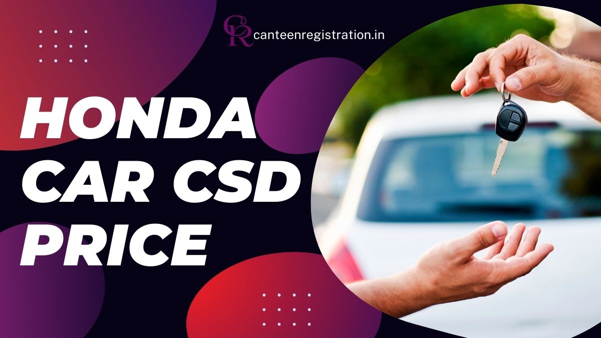 CSD Honda Car Price