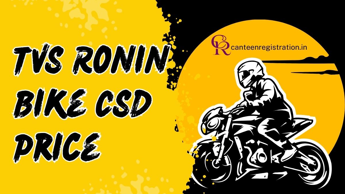 TVS Ronin CSD Price