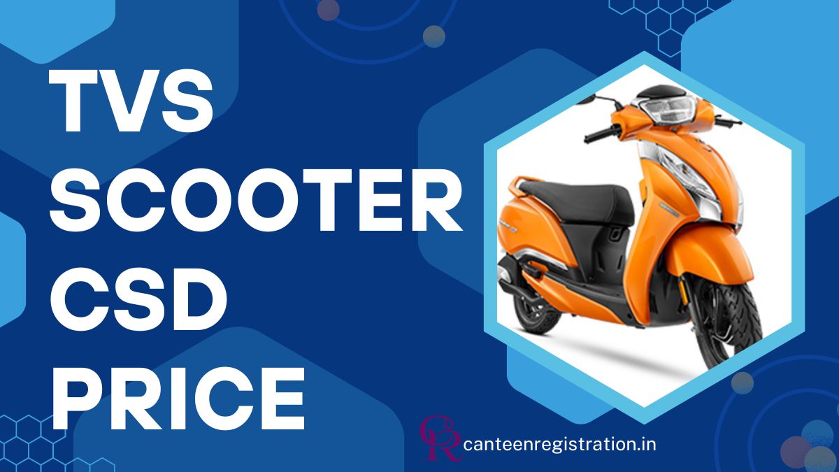 CSD TVS Scooter Price List