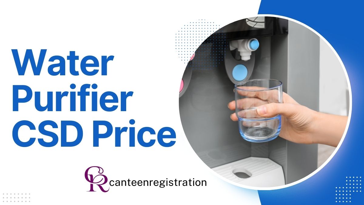 CSD Water Purifier Price