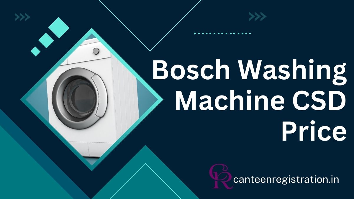 Bosch Washing Machine CSD Price