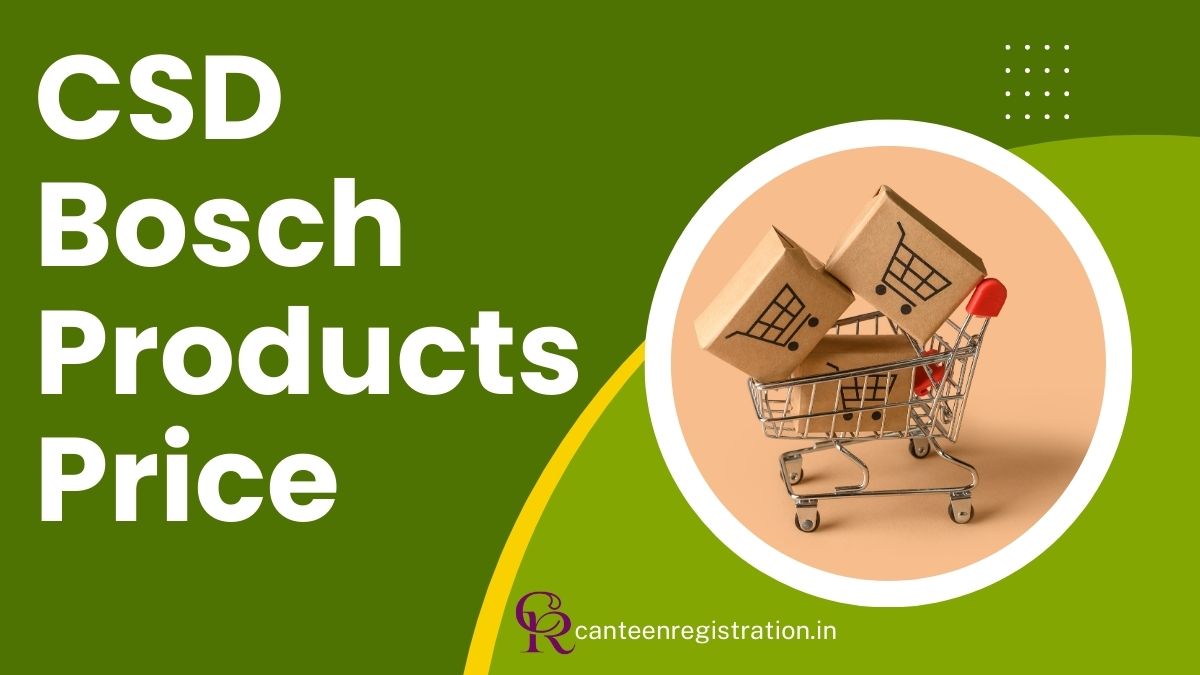 CSD Bosch Products Price